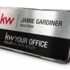 Framed Name Tag - Silver/Black 1.5x3