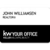 White/Black Split Name Tag (Horizontal)