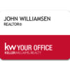 White/Red Split Name Tag (Horizontal)