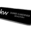 Framed Name Tag - Black KW 1x3 Name Tag