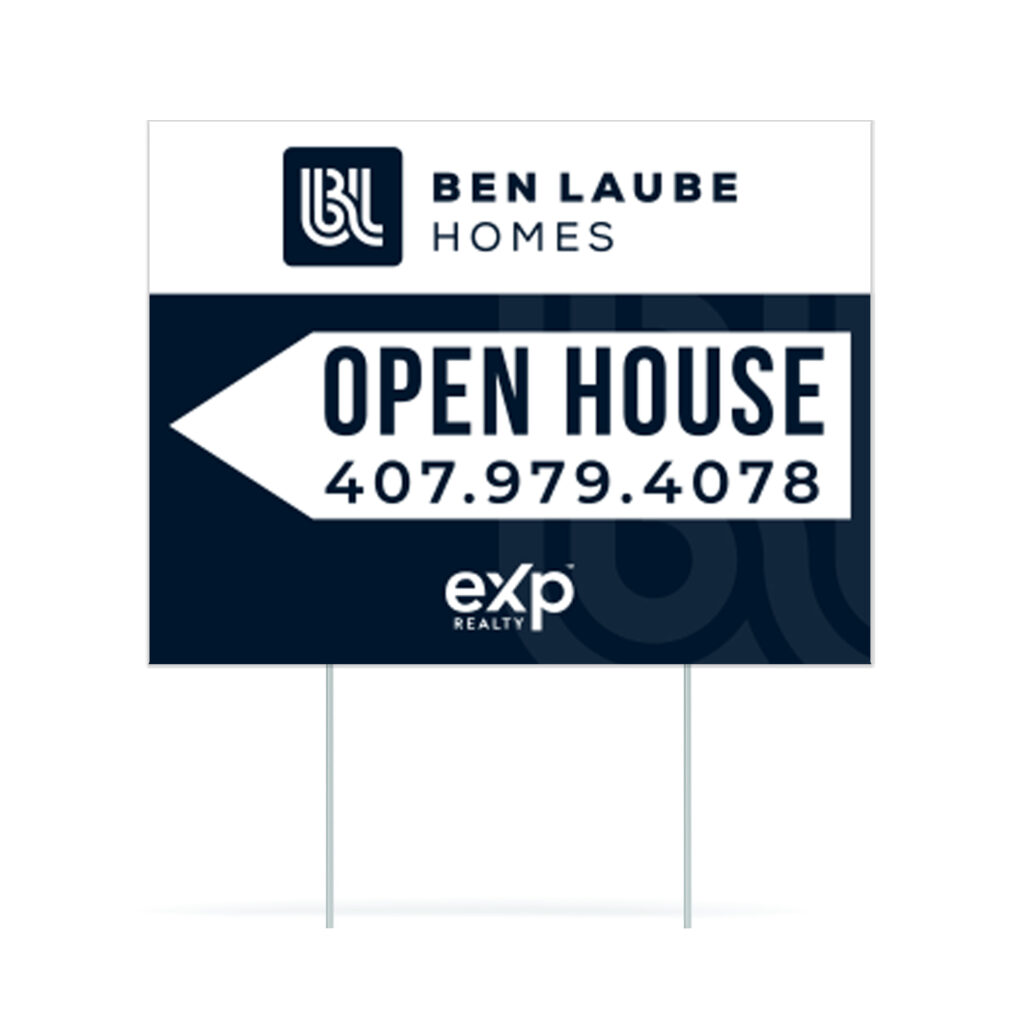24x18 Ben Laube Open House Sign