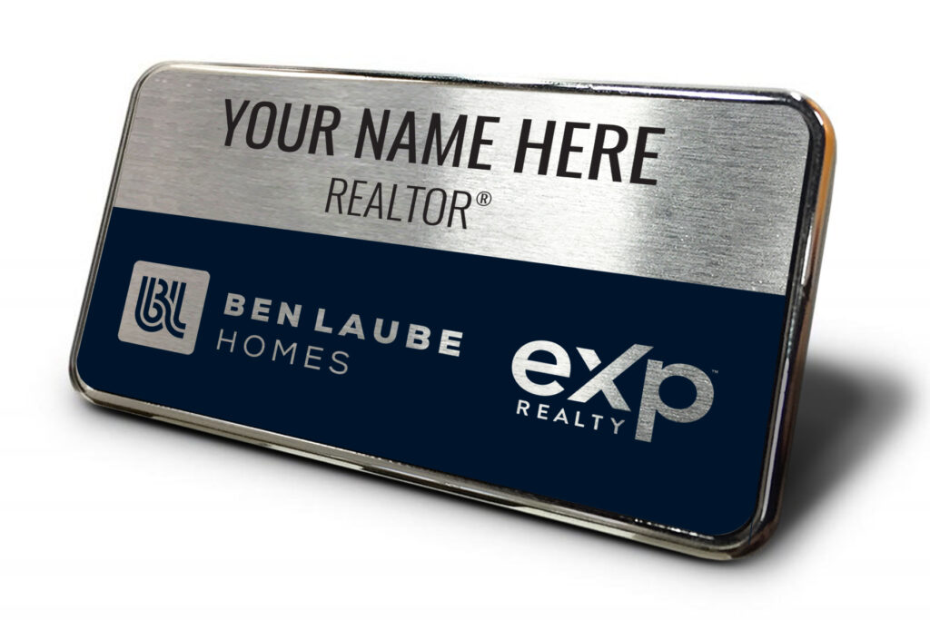 Ben Laube Homes 1.5×3 Framed Name Tag