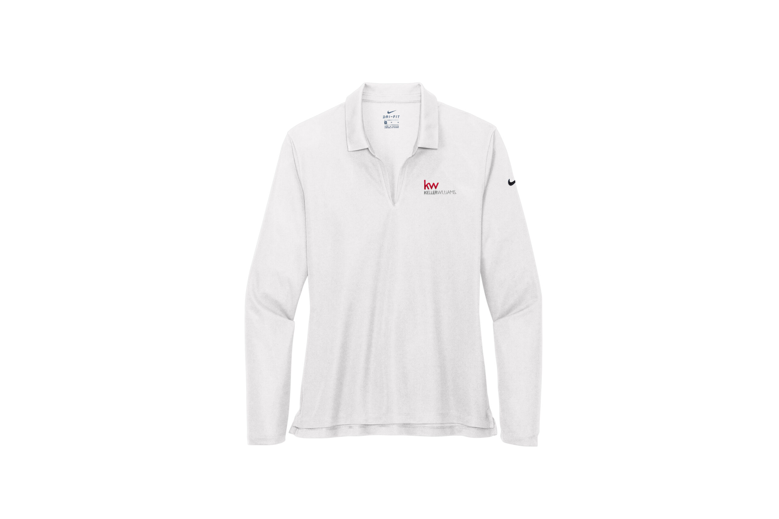 Keller Williams | Nike Ladies Dri-FIT Micro Pique 2.0 Long Sleeve Polo Embroidered - Image 3