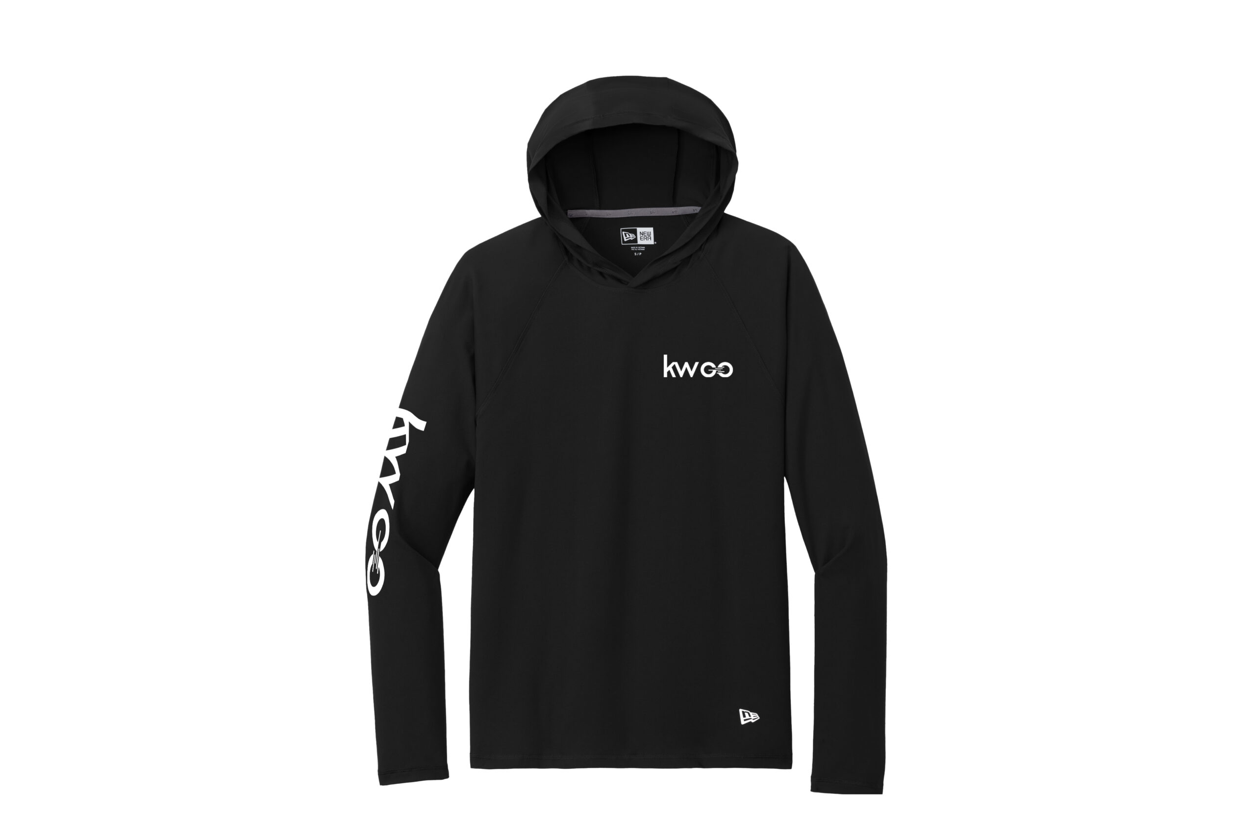 KW Go | New Era® Power Long Sleeve Hoodie - Direct To Film - Image 2