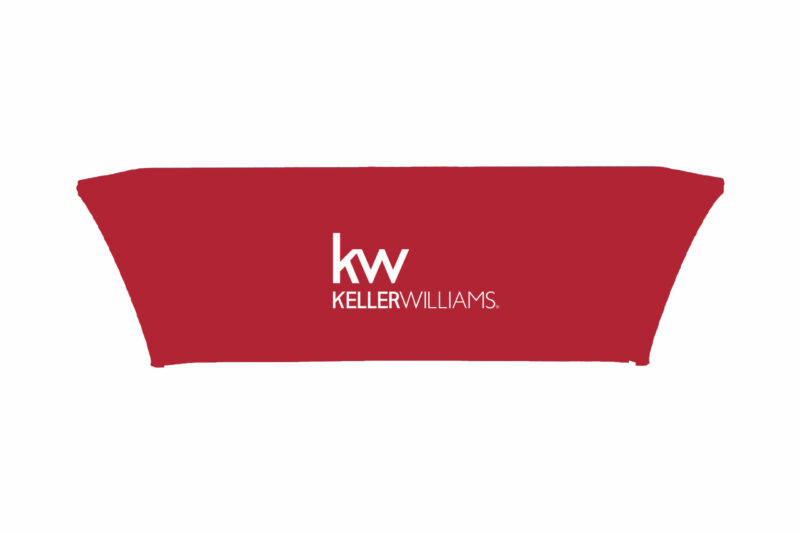 Keller Williams 8 ft. Stretch Table Throw 3-sided with Custom Print - Image 2