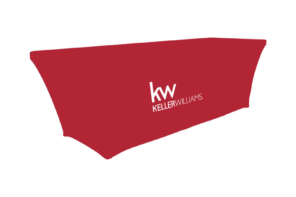 Keller Williams 8 ft. Stretch Table Throw 3-sided with Custom Print