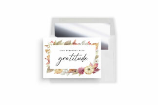 Thanksgiving Greeting Cards - Live Everyday with Gratitude