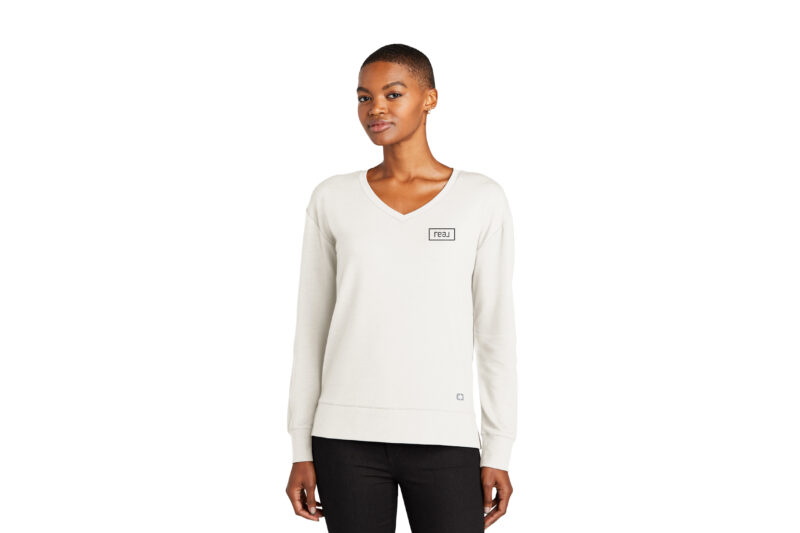 Real Brokerage | Ogio Ladies Luuma French Terry V-neck - Image 3