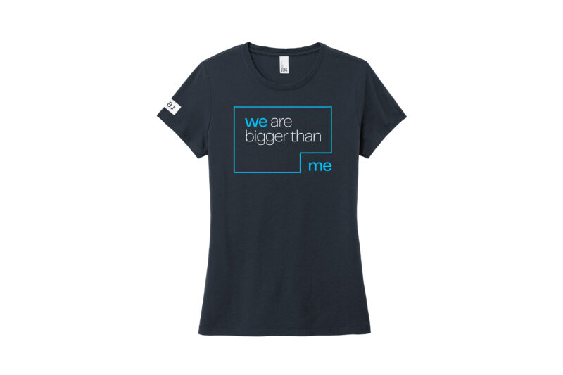 Real | 'We Are Bigger Than Me' District® Women’s Perfect Tri® Crewneck Tee - Image 4