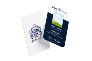 PLACE | Story House Real Estate Business Card (Vertical)
