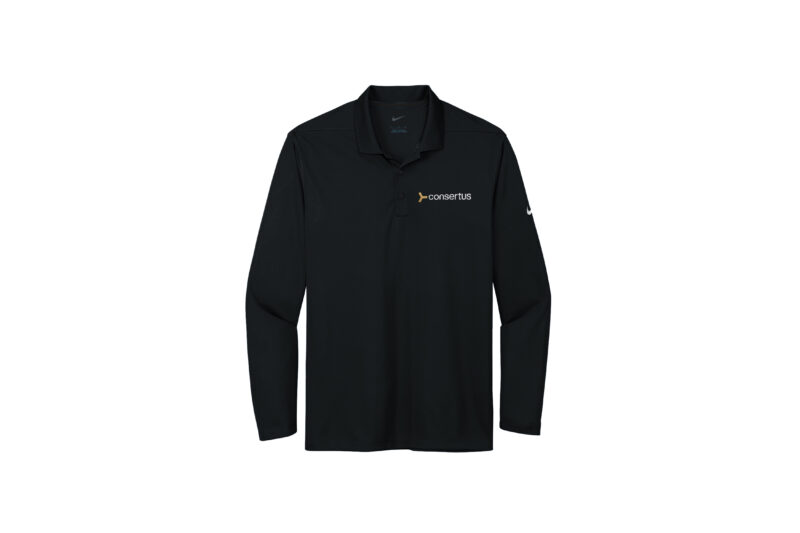 Consertus | Nike Mens Long Sleeve Polo - Image 2