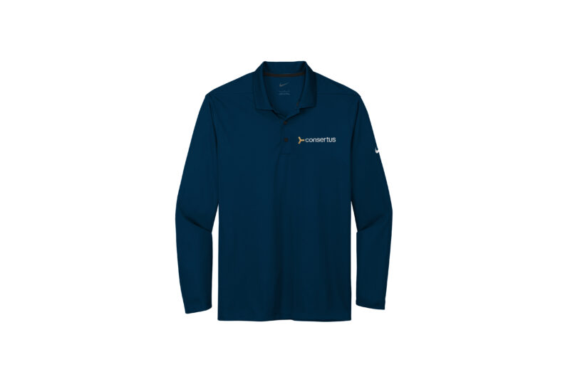 Consertus | Nike Mens Long Sleeve Polo - Image 4