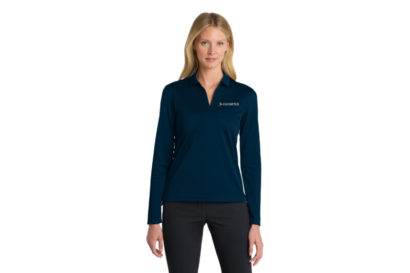 Consertus | Nike Ladies Long Sleeve Polo - Image 3