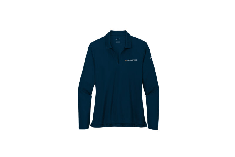 Consertus | Nike Ladies Long Sleeve Polo - Image 4