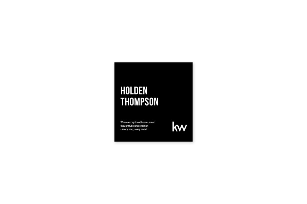 Keller Williams | Brochure Gatefold for Agents in Black