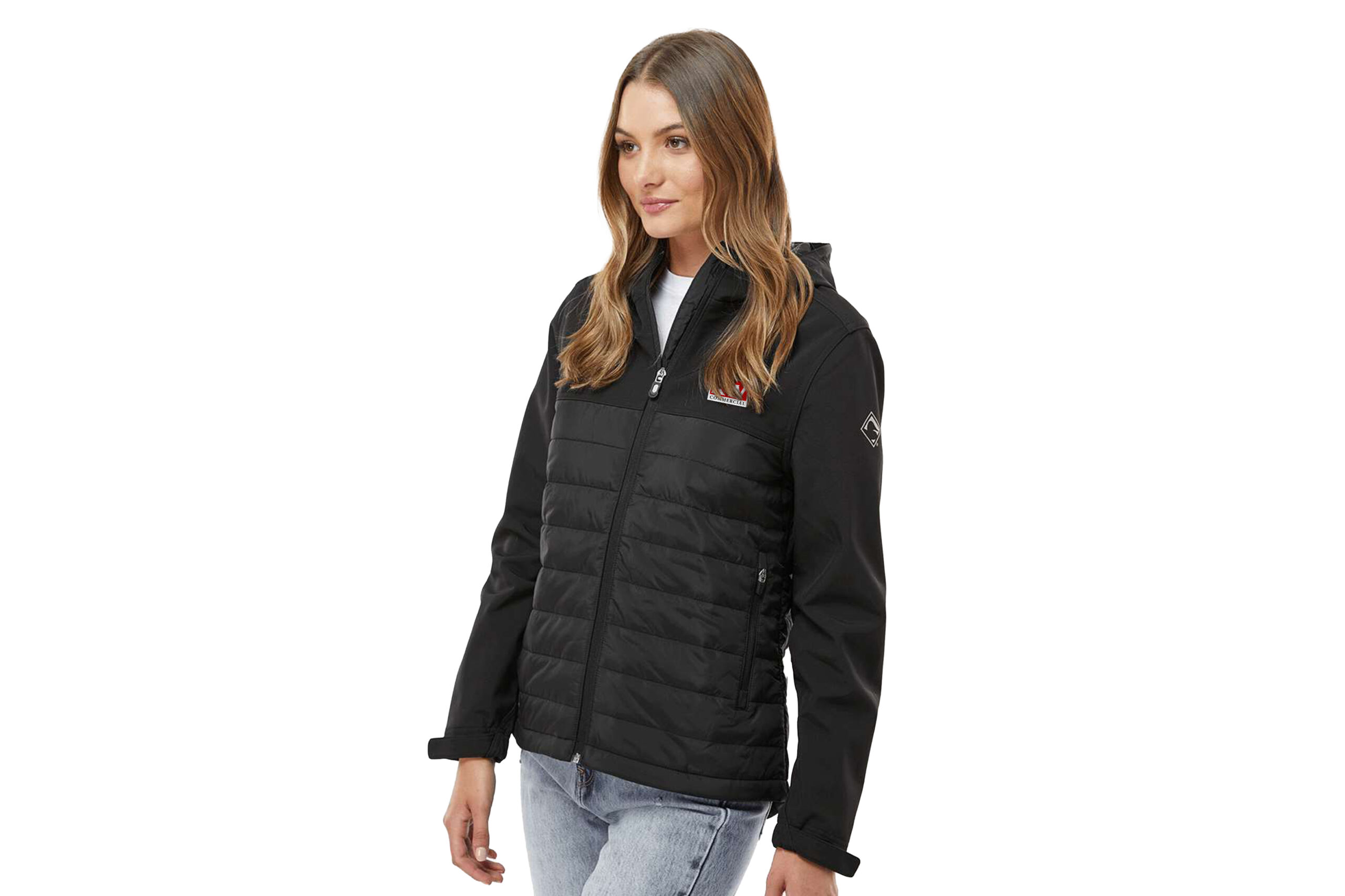 KW Commercial | DRI DUCK - Women's Vista Soft Shell Puffer Embroidered - Image 2
