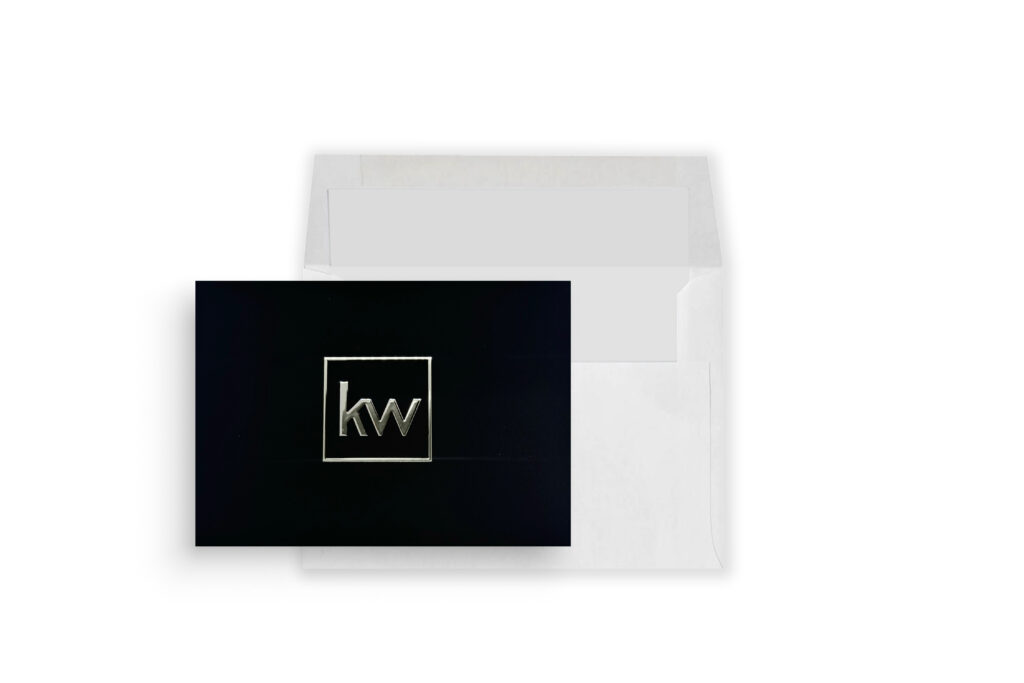 Keller Williams | Black Square Logo Foil Greeting Card