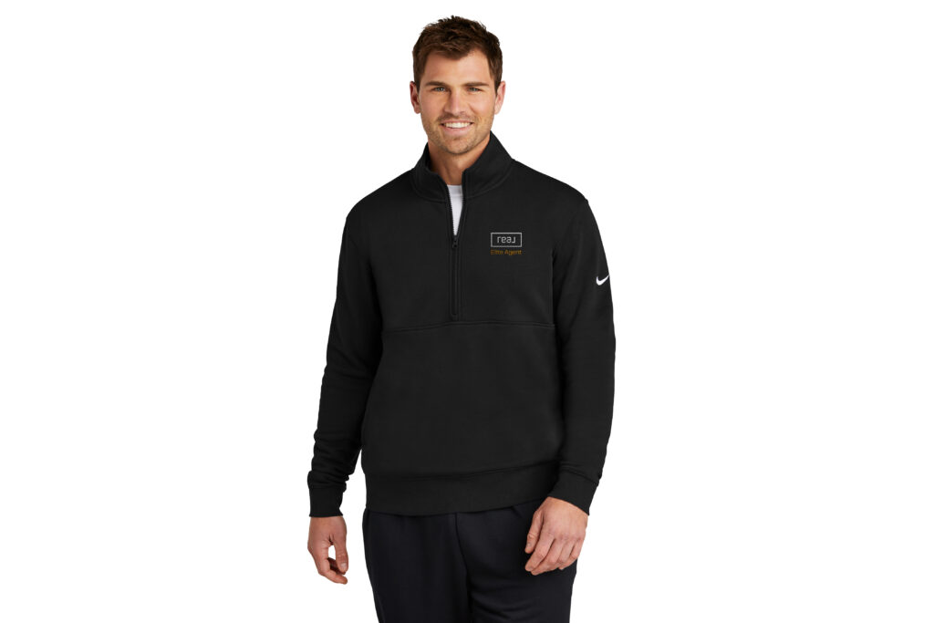 Real Elite Agent | Nike Men's Club Fleece Sleeve Swoosh 1/2-Zip